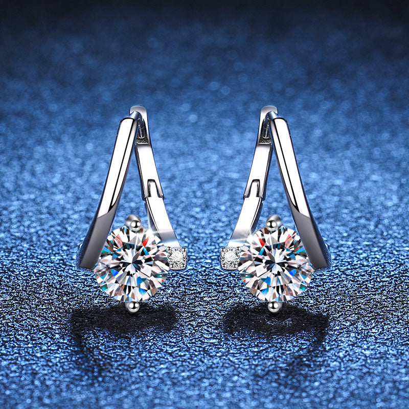 S925 Moissanite Earrings -E011