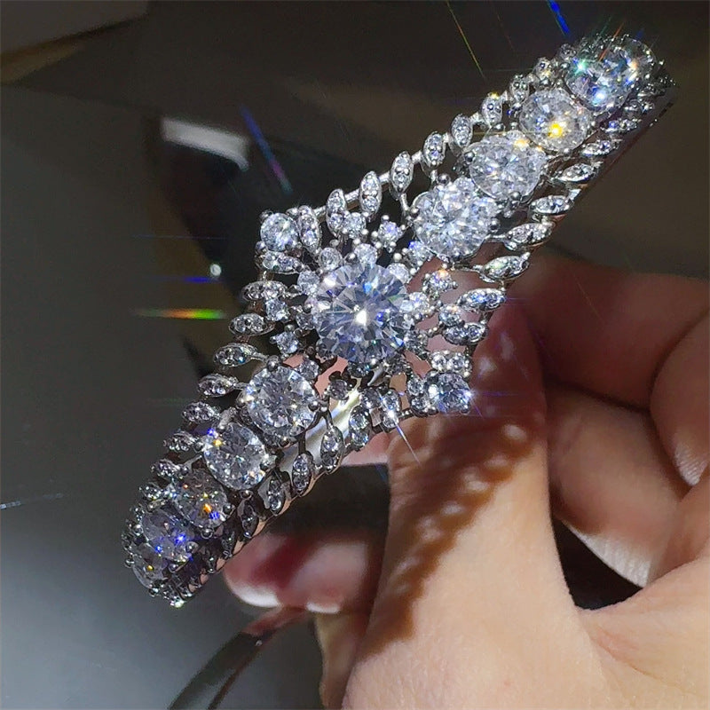 6 Carat Luxury Moissanite Bracelet Adjustable-B008