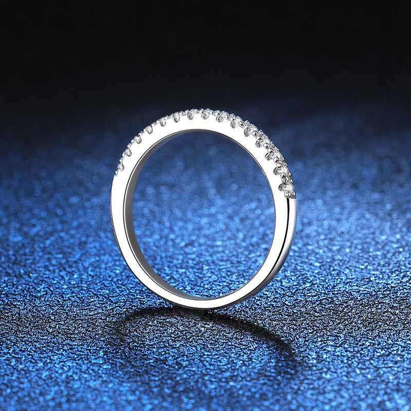 Simple Moissanite Ring-R001