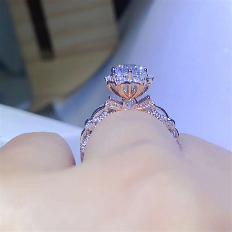 Runaway Princess 1 CT Moissanite Ring -R019