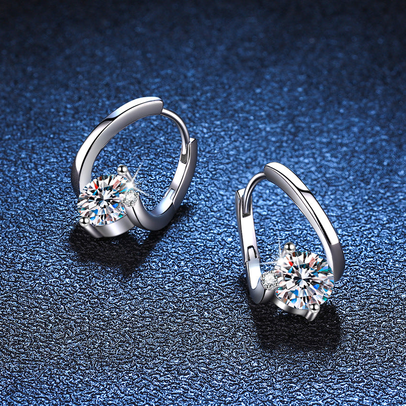 S925 Moissanite Earrings -E011