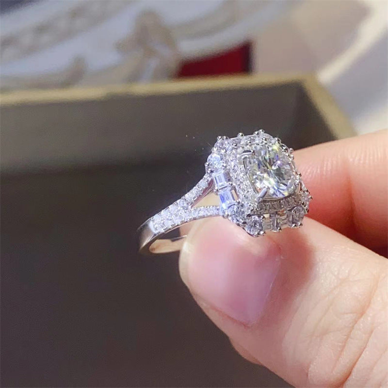 1 Carat Moissanite Ring -R006