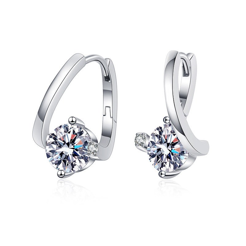 S925 Moissanite Earrings -E011