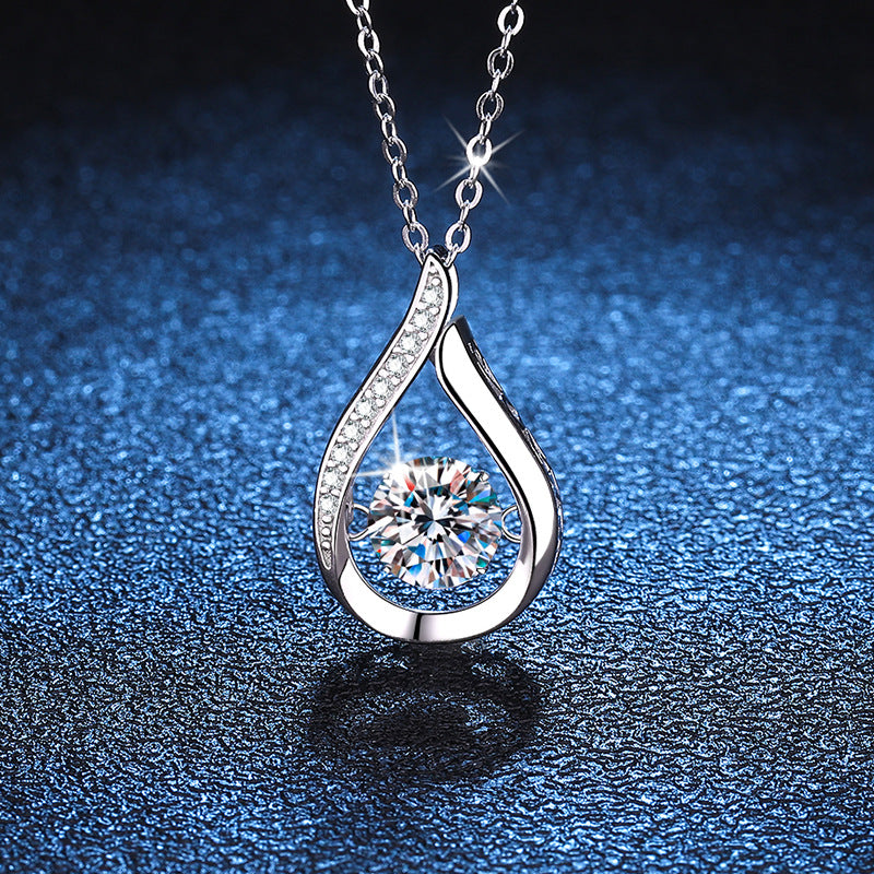 S925 Moissanite 1 Ct Necklace - N002