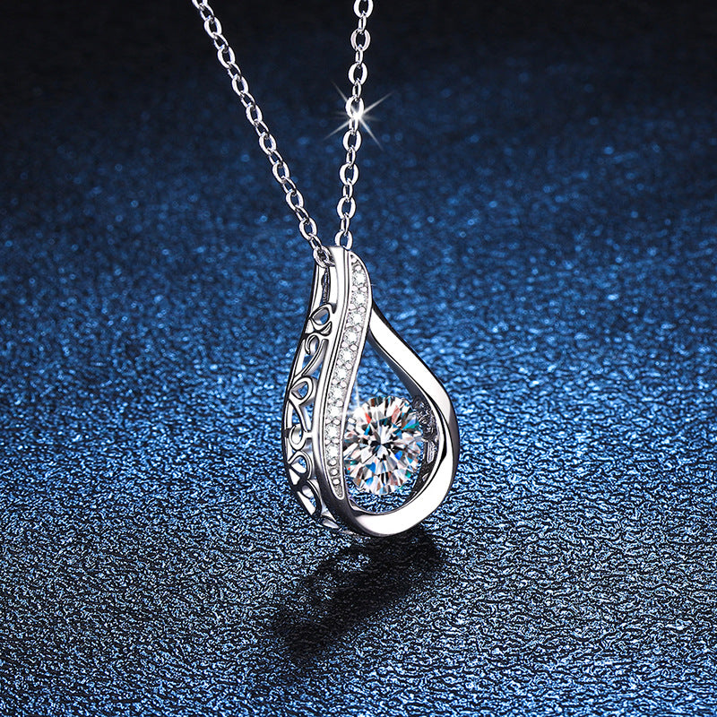 S925 Moissanite 1 Ct Necklace - N002