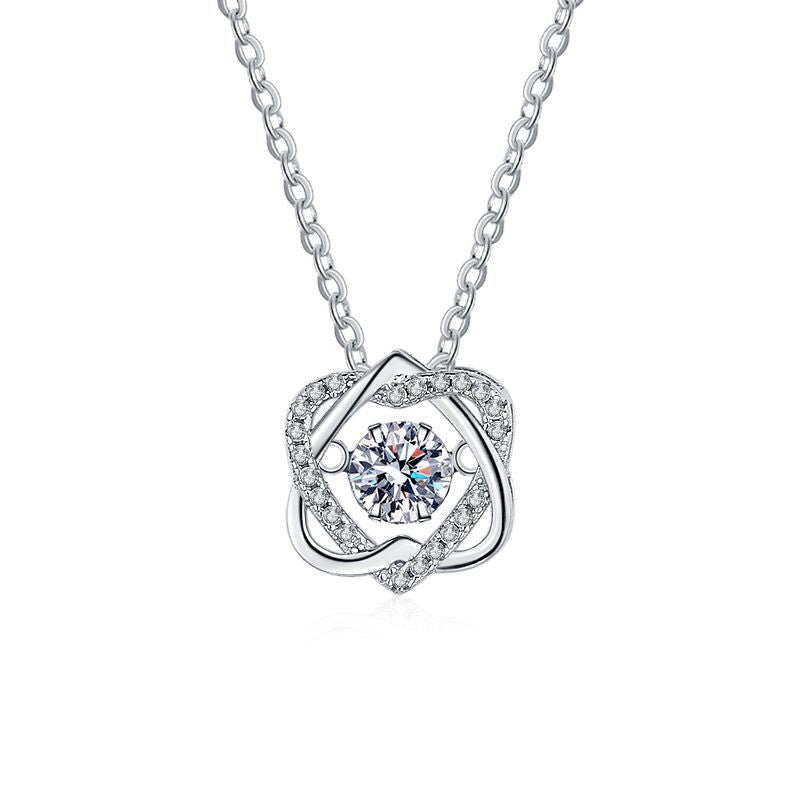 S925 Six-Pointed Star Moissanite Necklace - N001